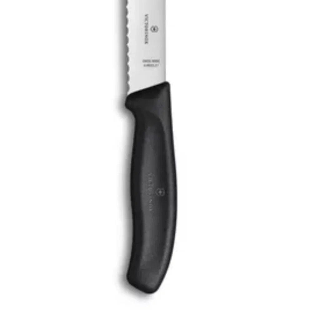 ❤️BUY 2 GET 1 FREE  Victorinox Black-Handled Swiss Classic Bread Knife